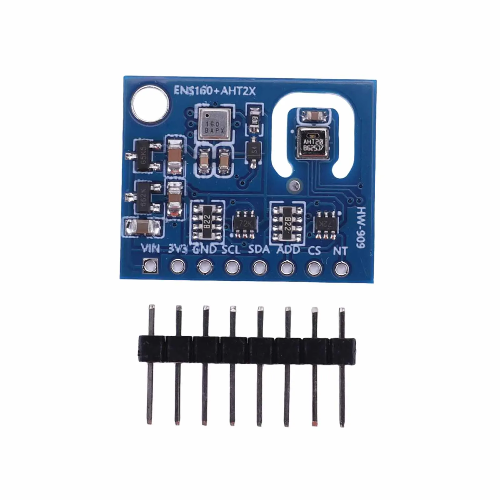 ENS160+AHT21 Air Quality and Temperature Humidity Sensor Carbon Dioxide CO2 ECO2 TVOC Air Quality Sensor Module for Arduino