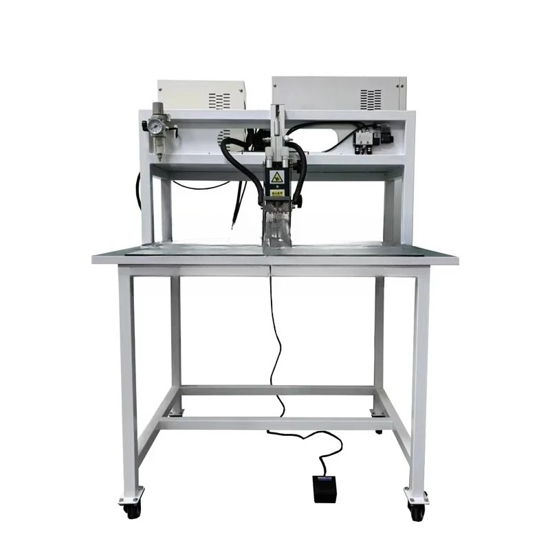 10000A Transistor Pneumatic Li Ion Battery Gantry Pedal Manual Spot Welder, Cylindrical Cell Spot Welding Machine