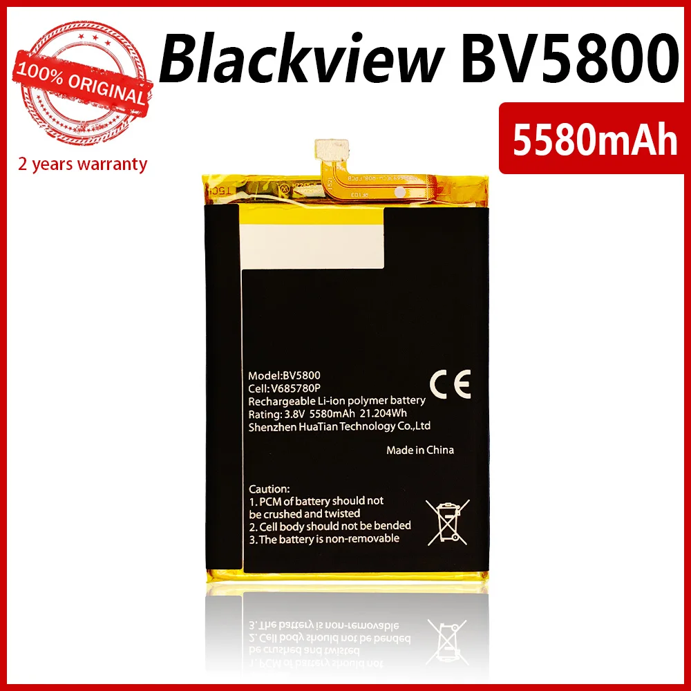New Original 5580mAh Replacement Battery For Blackview BV5800 / BV5800 Pro High Quality Batteries With Free Tools