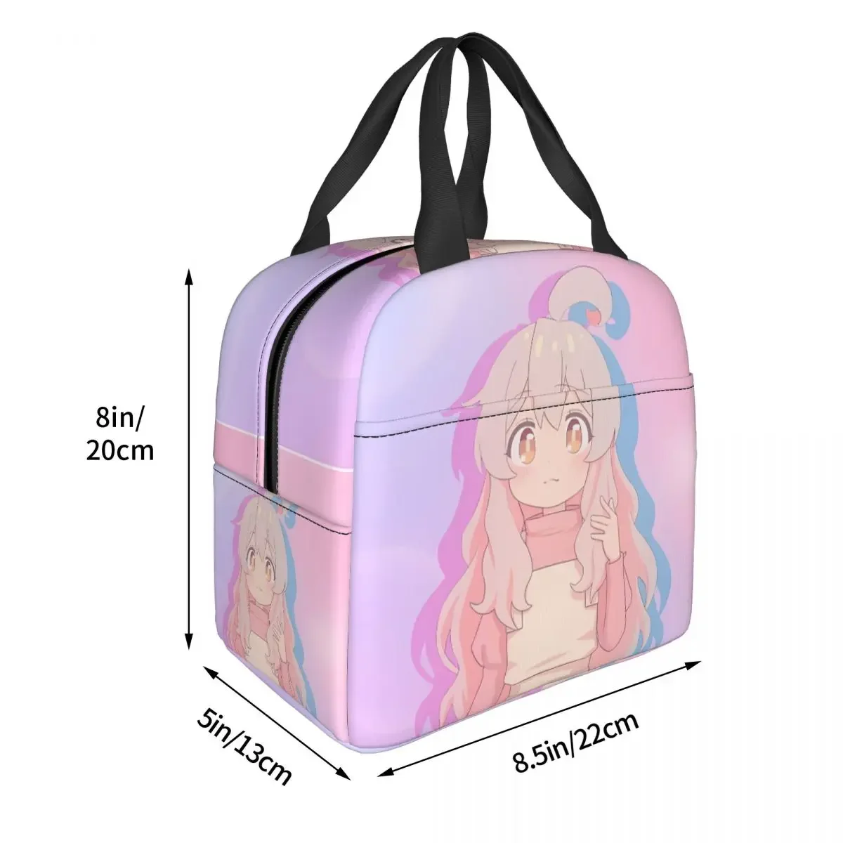 Oyama Mahiro Pink Portable Lunch Bag Comic Onimai I'm Now Your Sister Ice Cooler Pack Insulation Picnic Food Storage Bags