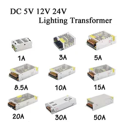 Zasilacz LED Transformator oświetleniowy AC 100V-240V do DC 5V 12V 24V Zasilacz impulsowy 1A 2A 3A 5A 10A 20A 30A Sterownik LED