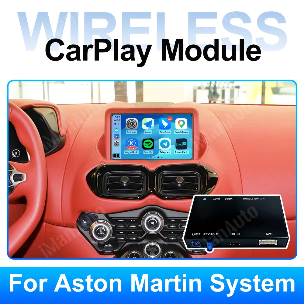 Wireless CarPlay Android Auto Interface for Aston Martin Vantage DB11 Vantage Car Play Mirror Link AirPlay Navigation