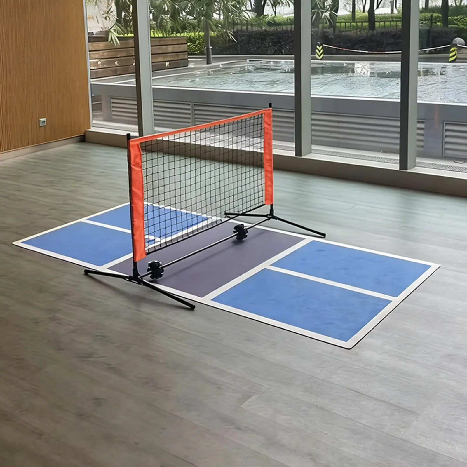 

Коврик для пиклбола: бесшумный, портативный, нескользящий, резиновый, для мини-кортов в помещении и на улице, для семейного отдыха