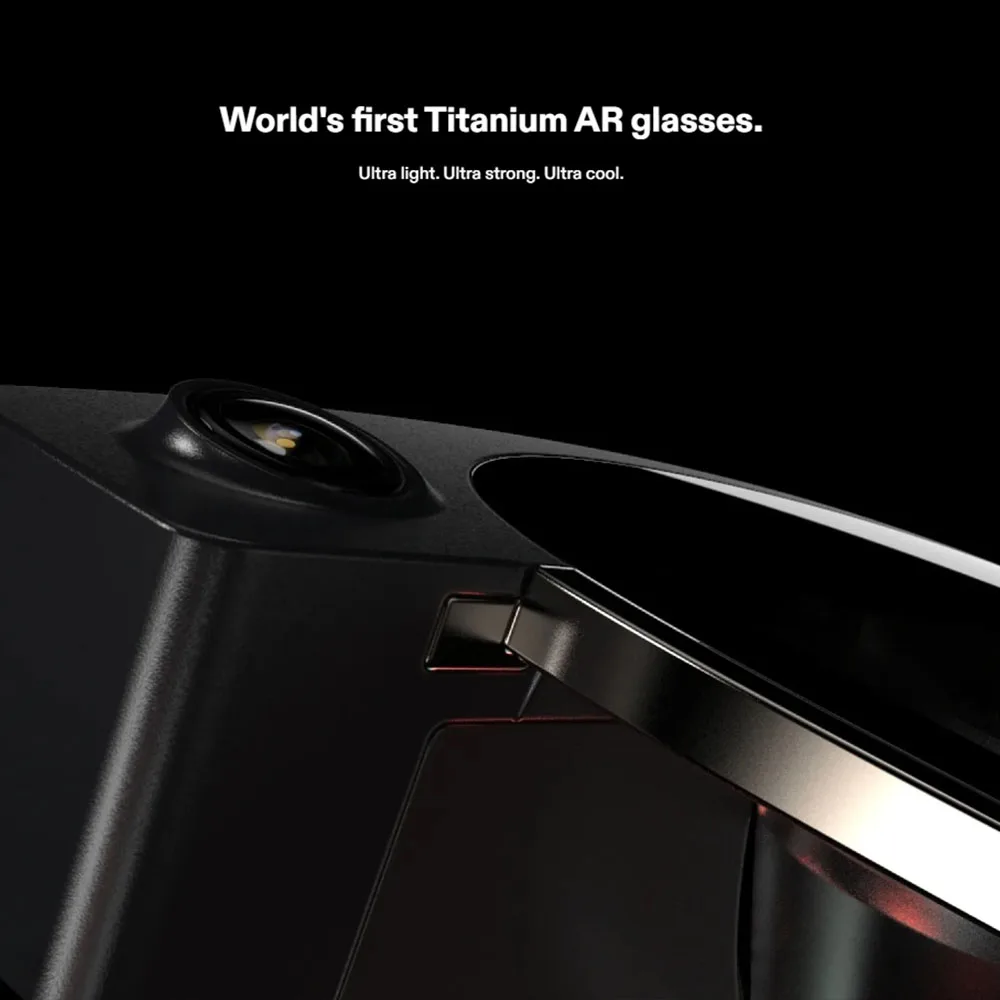 نظارات XREAL Air 2 Ultra Smart AR 6 DoF 52 °   نظارات Fov 4K 3D HD 385 بوصة Space Giant Screen Private Cinema 1080p View الذكية