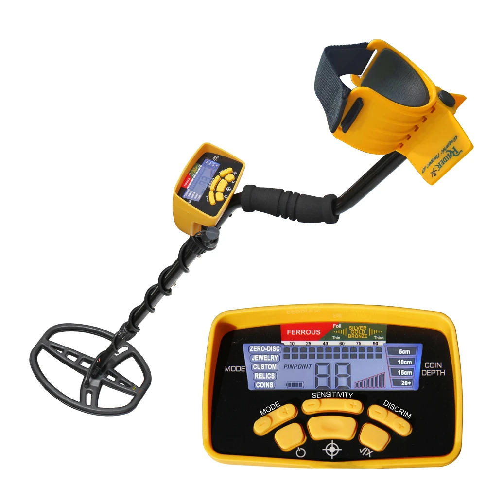 Professional Underground Metal Detector MD-6450 Gold Digger Treasure Hunter with digital display,backup light updated MD-6350