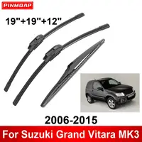 1/2/3/4/6 Uds limpiaparabrisas de coche para Suzuki Grand Vitara MK3 2006-2015 limpiaparabrisas delanteros y traseros cepillos accesorios para automóviles 2011 2012 2013