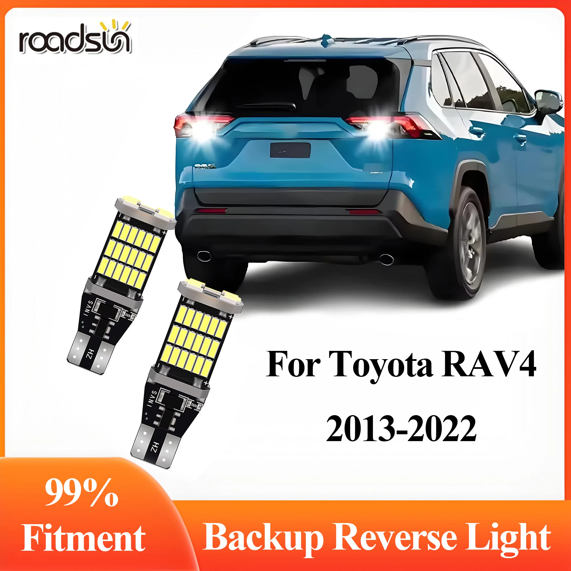 

2 шт. обновленные светодиодные белые лампы заднего хода 6000K для Toyota RAV4 RAV 4 2013-2022 2014 2015 2016 2017 2018 2019 2020