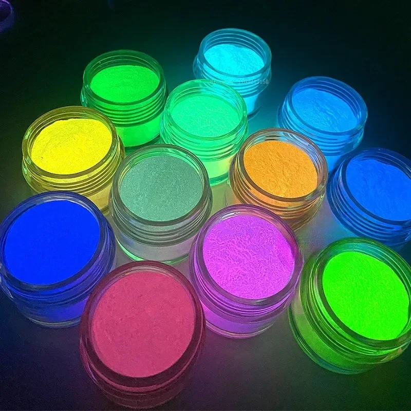 1kg 400Mesh Color Highlight Luminous Powder Fluorescent Paint Art Shoes/clothing Decorative Noctilucent Pigment WaterColor Paint