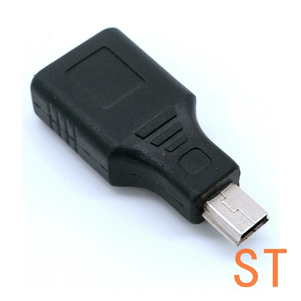 Mini USB 2,0 Arriba/Abajo izquierda/derecha Anlgled OTG USB hembra a Mini 5 p macho, adaptador de enchufe 90D USB OTG HOST