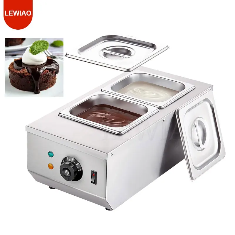 Chocolate Tempering Machine Stainless Steel Electric Commercial Food Warmer For Chocolate/Milk/Cream Melting And Heating