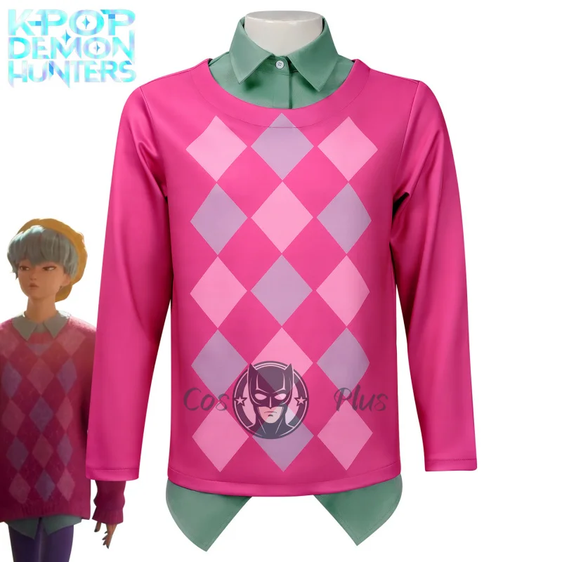 

Фильм Kpop Demon Косплей Saja Boys Baby SODA POP Костюм Kawaii Прекрасный ярко-розовый свитер Симпатичные костюмы Костюмы на Хэллоуин