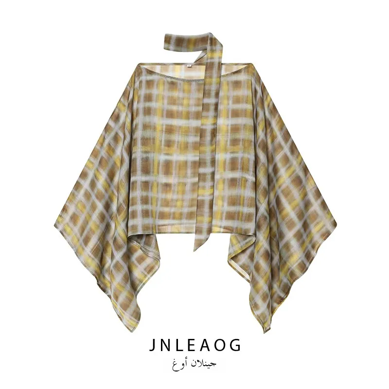 

Faionable Plaid Scarf Cowl Ne ort Coat для женщин, осеннее новое универсальное женское длинное пальто из полиэфирного волокна