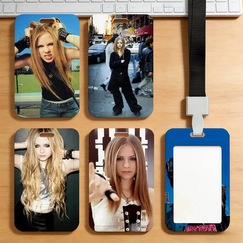 Sängerin Avril Lavigne Kartenhalter, Schutzhülle für Arbeitsausweise, Zugangskarten, Bus- und U-Bahn-Karten