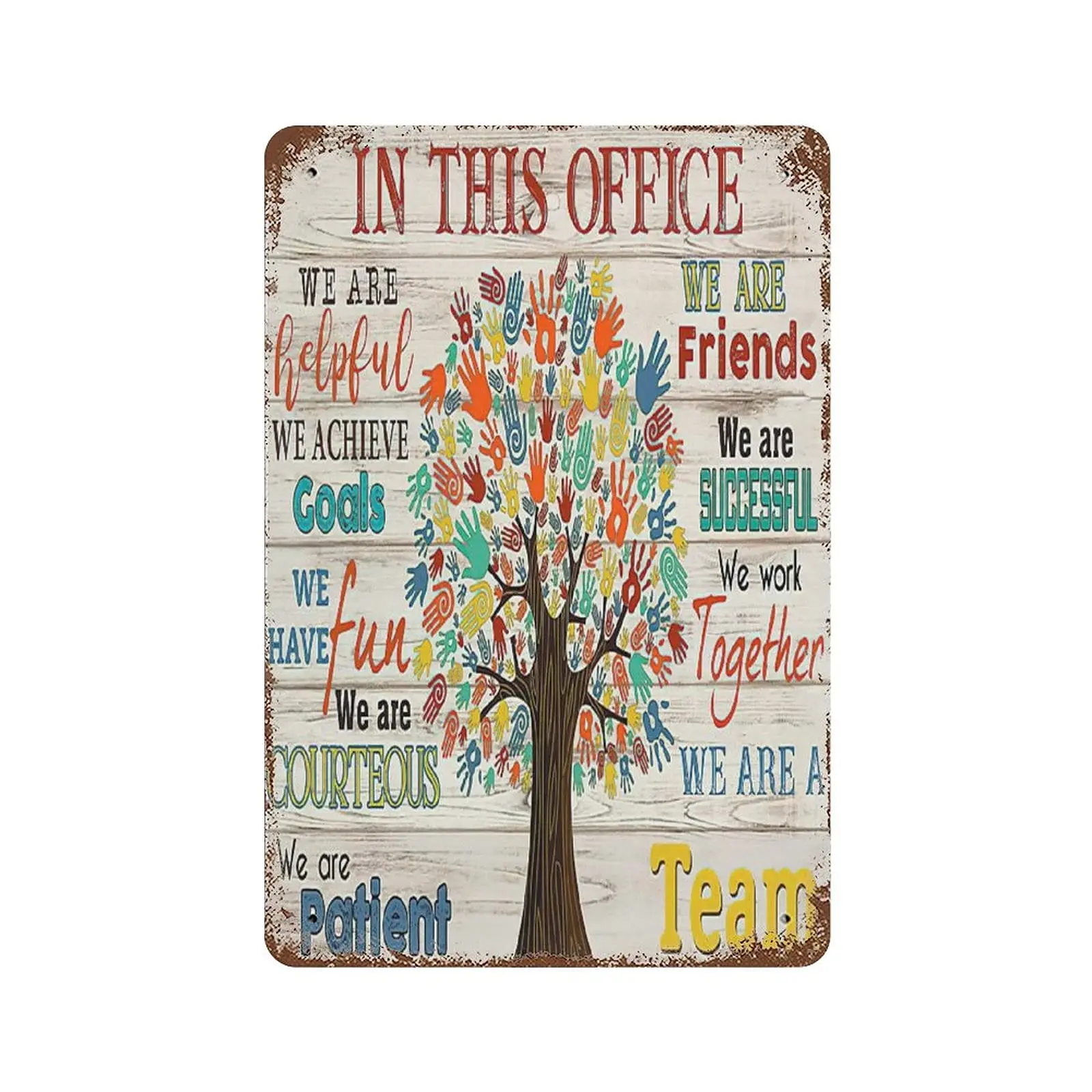 Metal tin sign，Retro Style， Novelty poster，Iron Painting，Social Worker We Are A Team Tin Sign, Social Worker Tin Sign, Social Wo