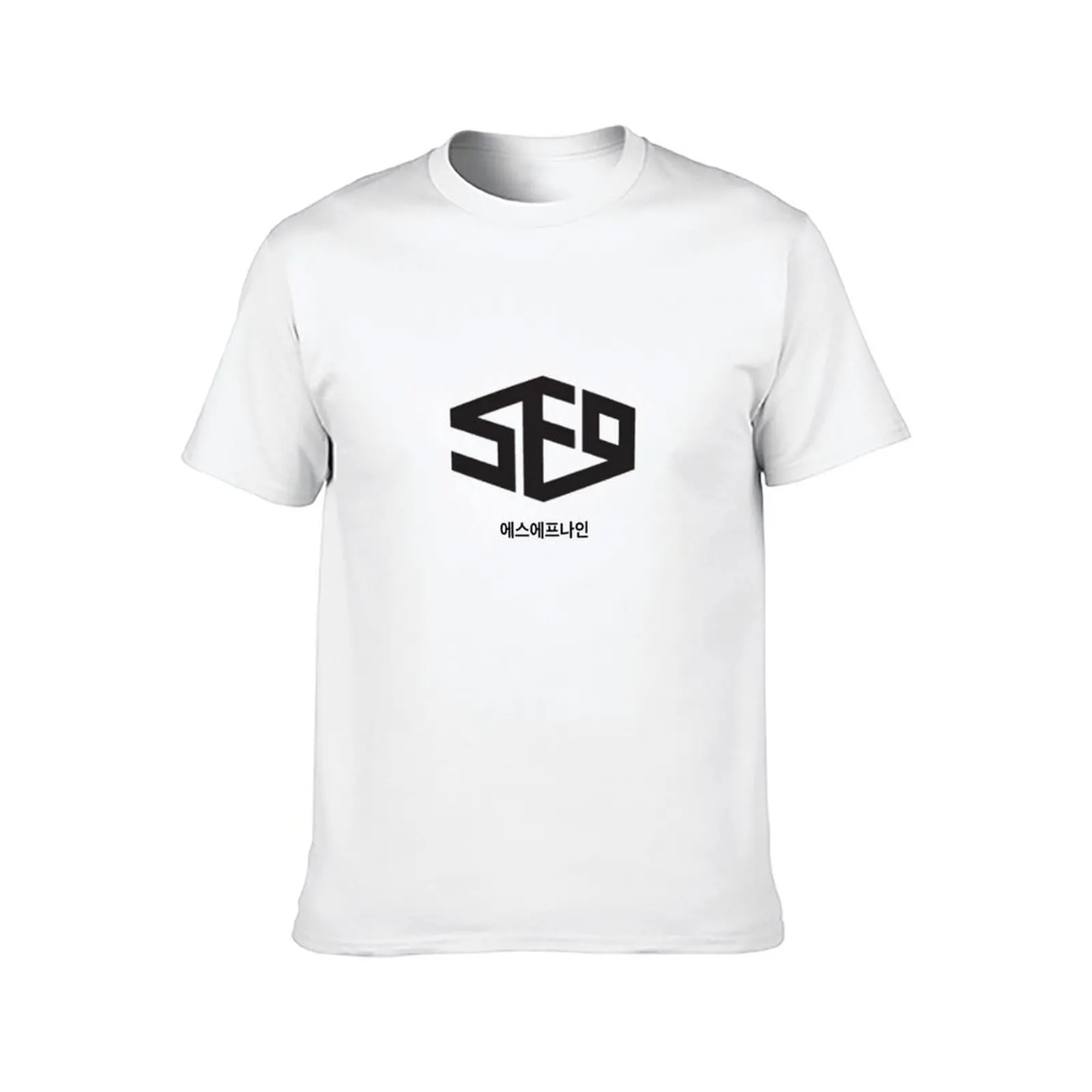 SF9 Logo Hangul T-Shirt cotton t shirts high quality cotton tshirt 100% t shirt custom print T-Shirt