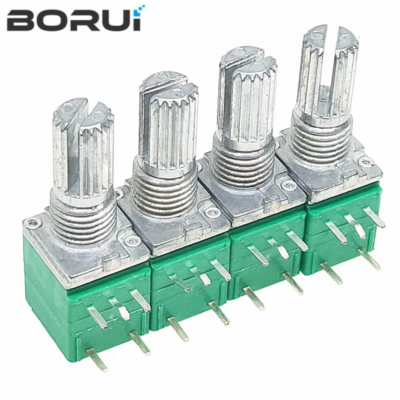 5 قطعة جديد RV097NS 5pin RK097NS RV097 5K 10K 20K 50K 100K 500K مع مفتاح عمود الصوت 15 مللي متر مكبر للصوت ختم الجهد