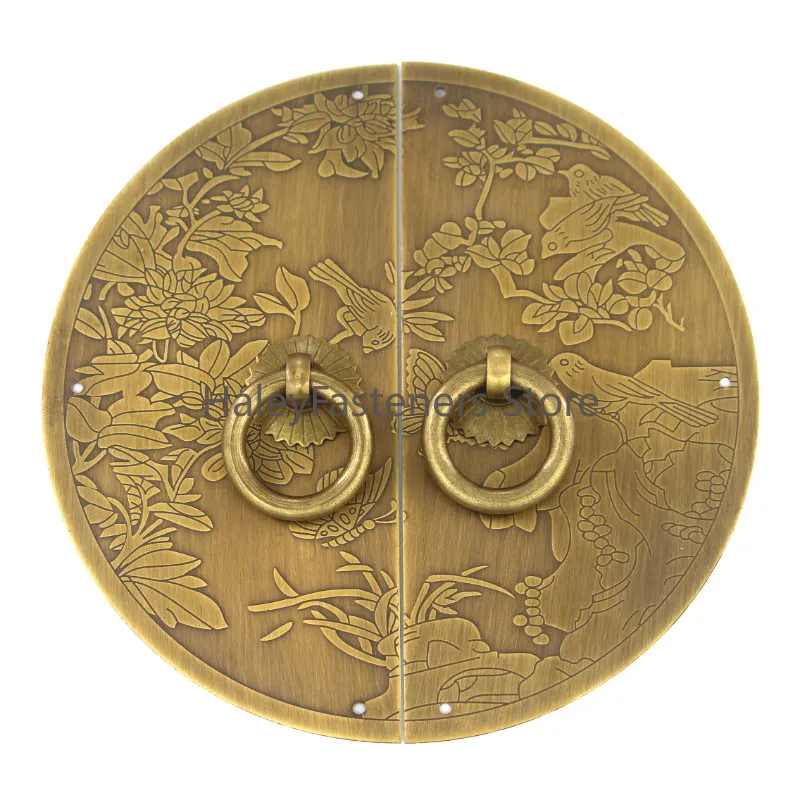 New Chinese Antique Furniture Copper Handle Classical Bookcase Wardrobe Brass Cabinet Door Antique Handle Household Hardware