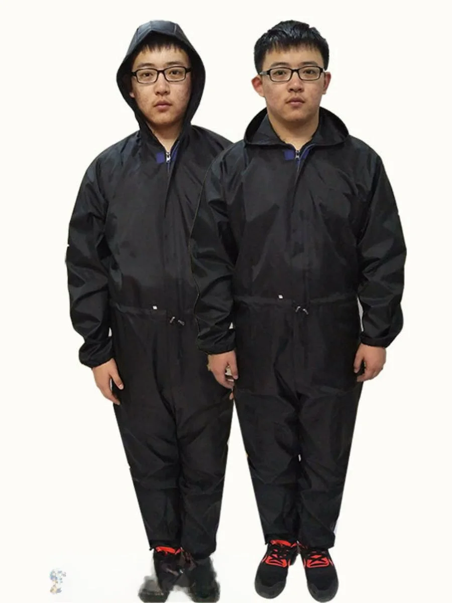 

Waterproof Dustproof Rain Suit Workwear ng Industry Protection Raincoat Set ex Cotton Blend Fabric Work orm