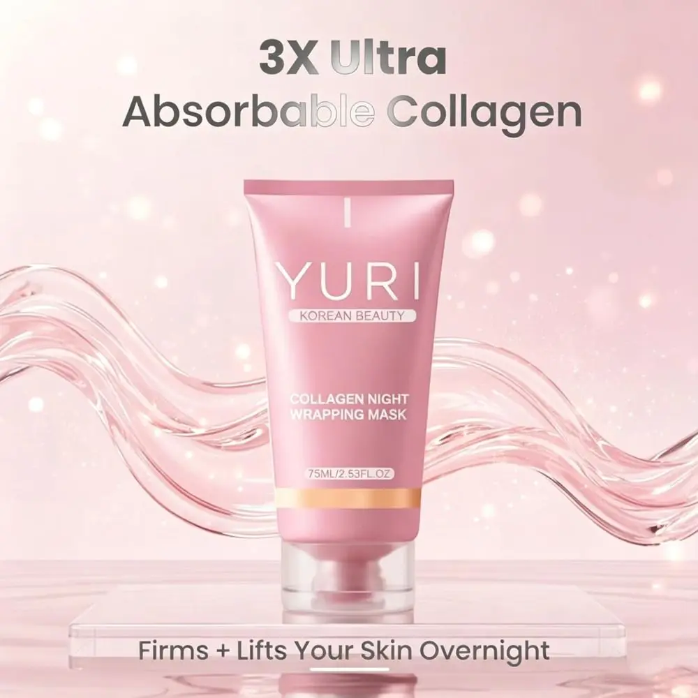New 75ML Collagen Night Wrapping Mask Easy Peel Off Hydrating Collagen Mask Facial Mask Ideal Gifts for Women and Teen Girls