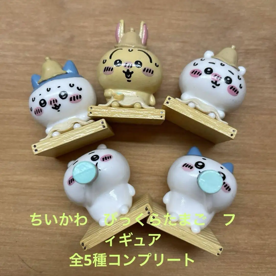 Bandai Original 5Pcs Gashapon ちいかわ Anime Figure Toys For Kids Gift Collectible Model Ornaments