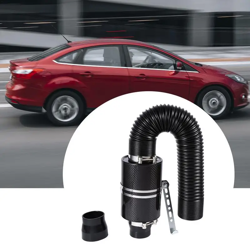 Car Cold Air Intake Kit Universal Air Filter Induction Kits Intake Pipe With Hose For Acceleration Increasing Car Accessories