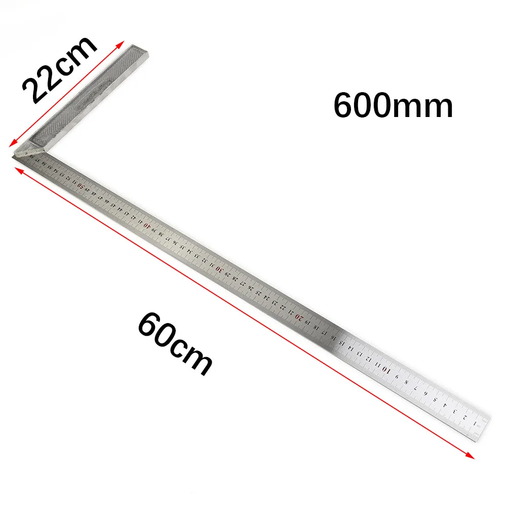 

Tools Ruler 90° No Rust 1pc 4 Size L-Square Scale Shape Silver Tool 4 size Carpenter Construction High Quality