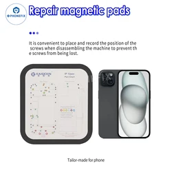 31 in 1 New Part Chart Magnetic Screw Mat Maps Guide Phone Part Chart for iPhone 6-15 Pro MAX Phone Professional Repair Tools