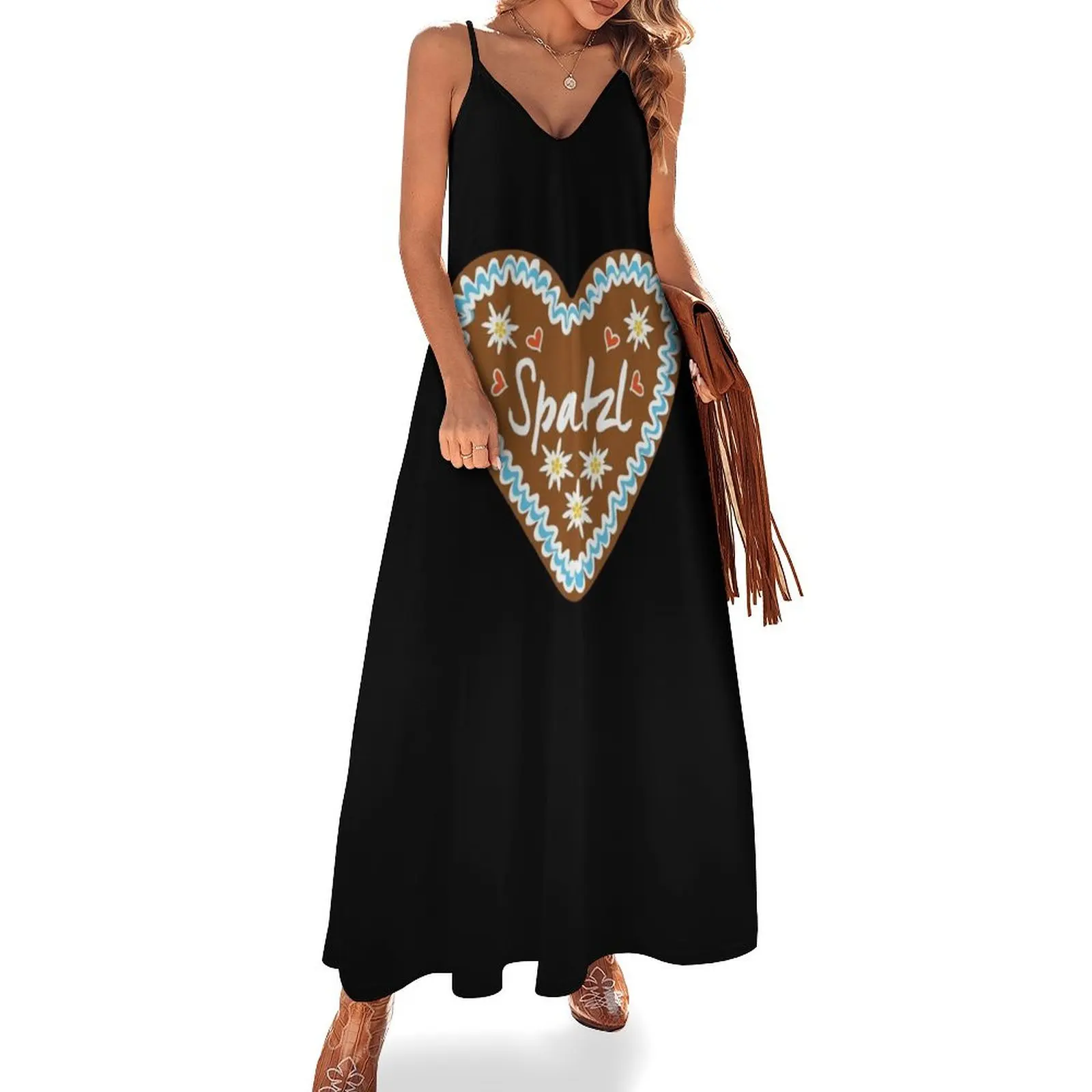 

Spatzl - gingerbread heart Oktoberfest Sleeveless Dress dresses ladies 2025 summer Beachwear Party dresses Dress