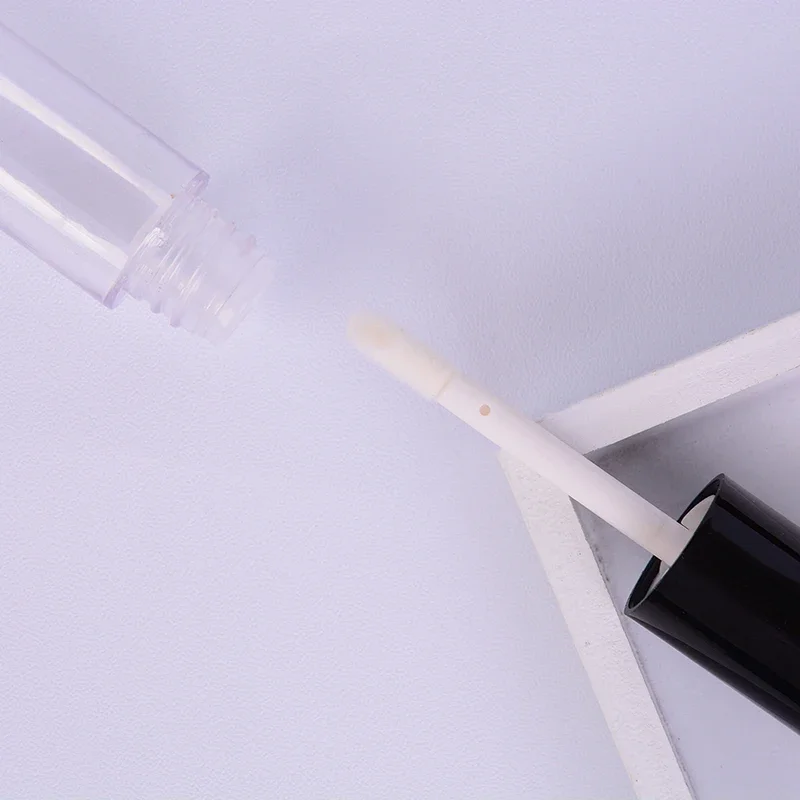 {HE}1PC 5ML tubo de brillo vacío de doble cabeza contenedor de botella de bálsamo para pestañas y delineador de ojos