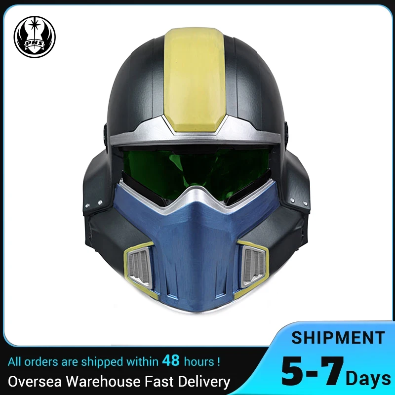 PHSH Helldiver Helmet Role Playing PVC Helmet Halloween Christmas Party Gift, Children Role Playing Adult Toy