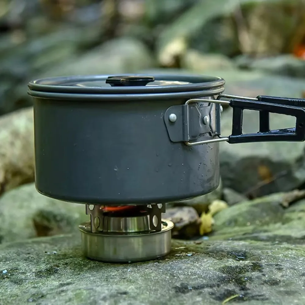 Universal Stainless Steel Alcohol Stove Rack Folding Ultralight Stove Cross Rack Portable Stove Cross Stand Picnic Cookware view 5