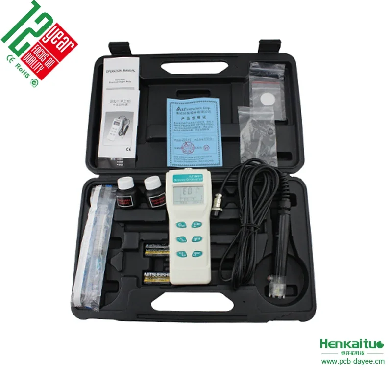 Top High Accuracy dissolved oxygen sensor Level Test Kit Dissolved Oxygen Meter Controller Analyzer AZ8403