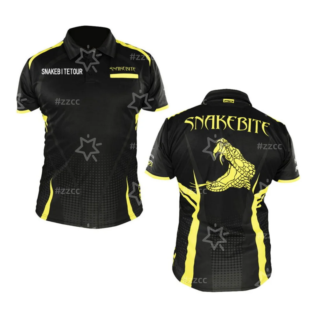Red Dragon Dart Shirt Snakebite Tour Darts Polo Shirt Sports Dry Quickly Men's T-Shirt Children's Clothing Tee Y2k Woman