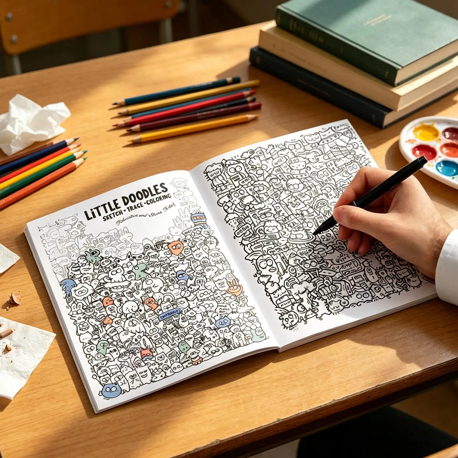 Stress Relief Graffiti Book Containing Exquisite Graffiti Patterns For You To Trace And Color Aiming To Provide Creativity