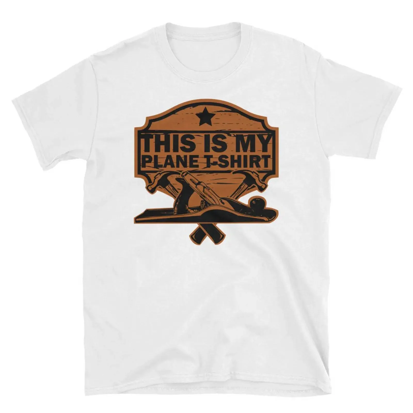 This Is My Plane T Shirt Woodworking for Carpenters vintage Washed Breathable fashion Stylish Comfortable Slightly Versatile