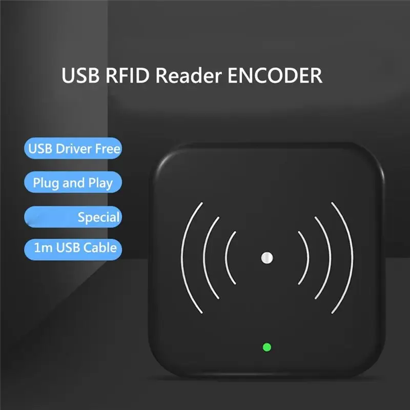 ABZZ-TTLOCK Smart Card Encoder 13.56M M1 IC Card Reader RFID Chip Scanner For TT Hotel TT Rental System Software Easy To Use