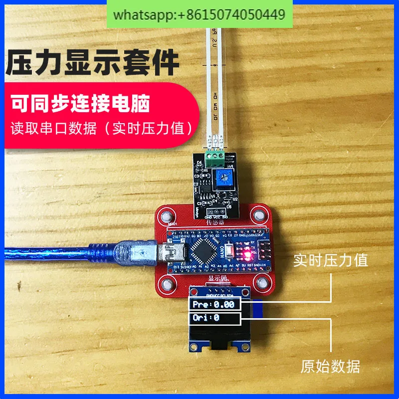 Original Imported Flexiforce Thin Film Pressure Sensor Development Module 100/25/1 lbsA201