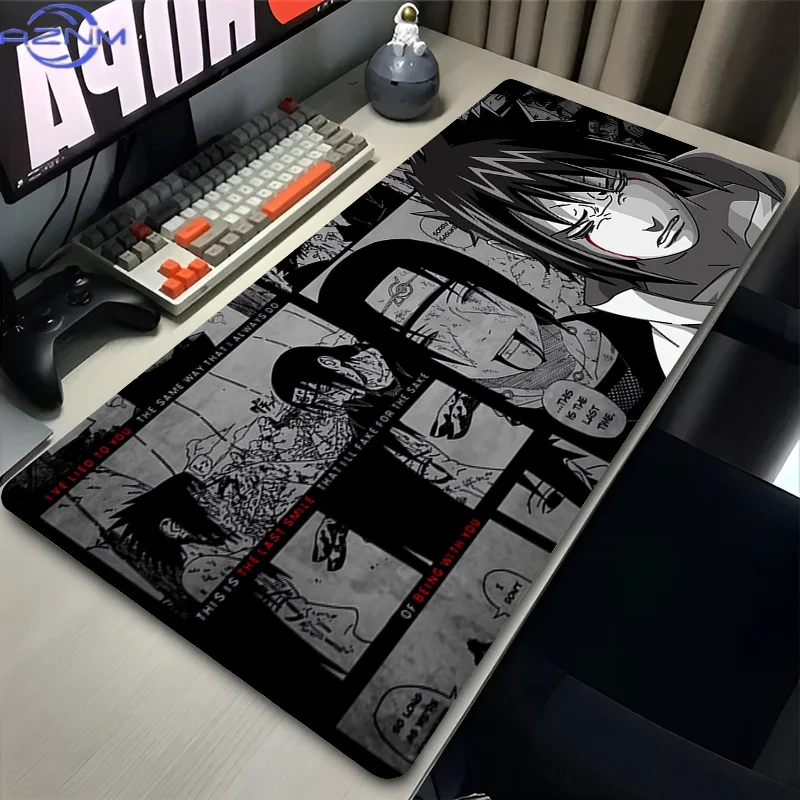 Mouse pad Professional E-sports Game MouseMat N-Naruto Sasuke Mousepad anime Extended Keyboard Mat Notbook Mousepad Comic Carpet