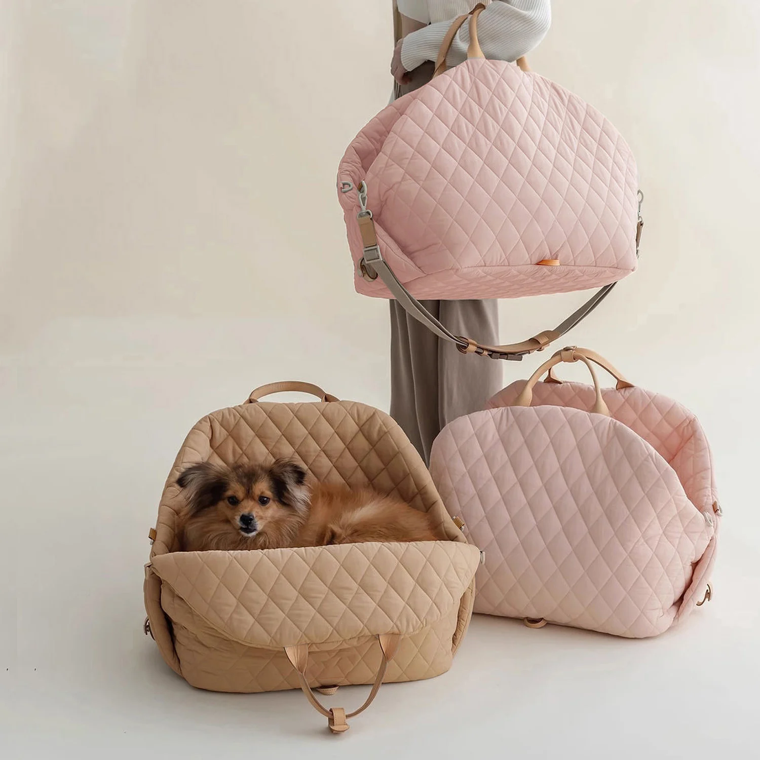 

Multifunctional Portable Soft Face Puppy Pet Strap Tote Bag Puppy Cat Strap Wallet Outdoor Travel Bag