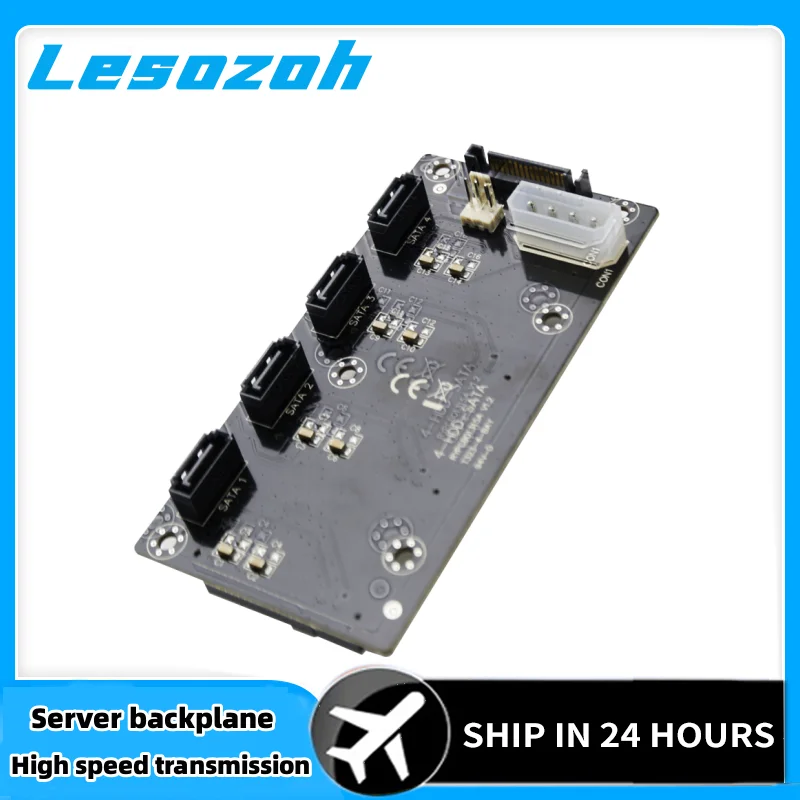

SAS7+15 HDD Adapter Motherboard Molex 4pin SATA 15P Power supply PC case Server Backplane Circuit Board High speed installation