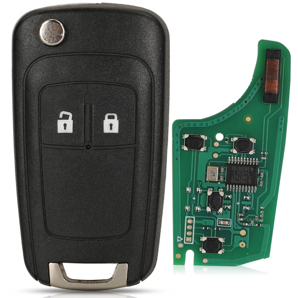 jingyuqin 2/3/4/5 Buttons Car Remote Key DIY for OPEL/VAUXHALL Astra J Corsa E Insignia Zafira C 2009-2016 315 / 433MHz PCF7937E image 3