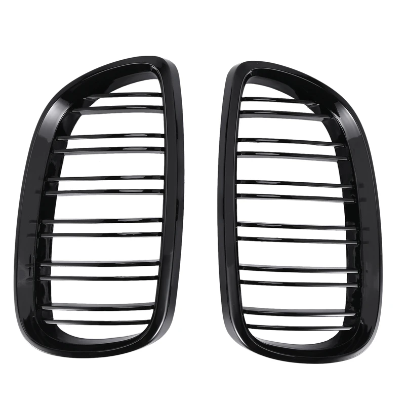 

2Pcs Front Bumper Kidney Twin Fins Sport Grill Grille for BMW E92 E93 M3 2006-2009 08-13 3-Series M3(E92/E93) 07-10 E92 2D Coupe