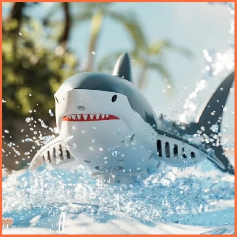 Electric Shark Remote Control Shark Toy Underwater Simulation Mechanical Fish Boy Gift With Camera Water Remote Control Boat