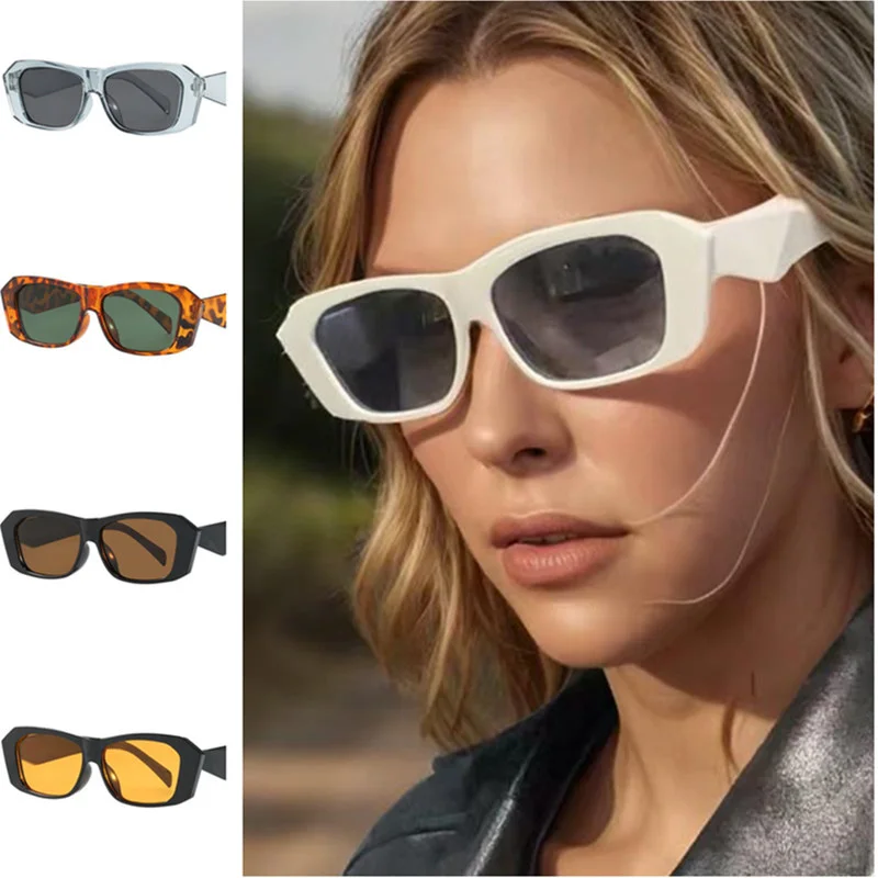 

Fashion Sun Glasses Unisex Retro Anti-UV Spectacles Simplity Eyeglasses Polygon Ornamental Small Frame Sunglasses Google
