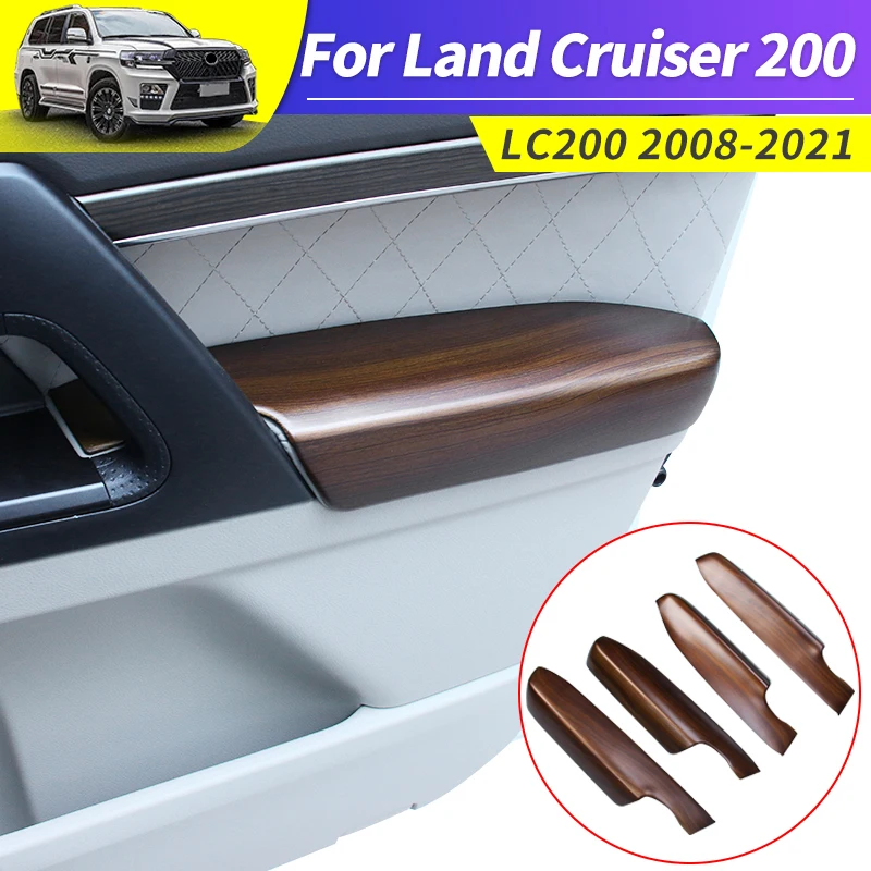 Suitable for Toyota Land Cruiser 200 Modification Decoration Peach Wood Door Armrest Cover Door Edge to Prevent Scratch