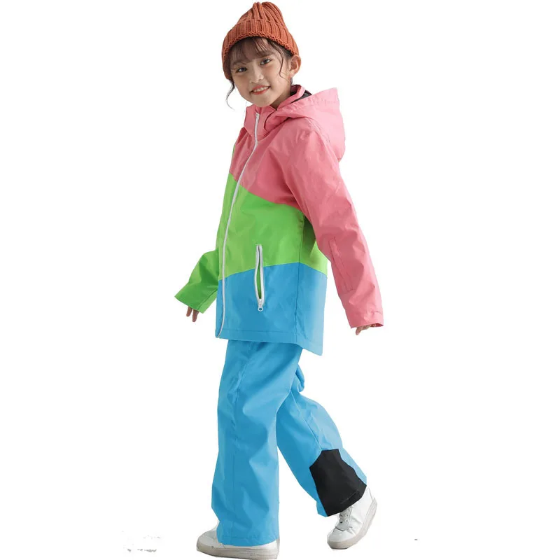 Winter Outdoor Waterproof And Warm Thickened Children's Skiing Suits