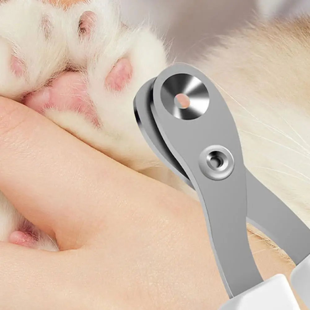 Circular Hole Pet Nail Clipper Professional Dog Cat Toe Trimmer Safe for Small Pets