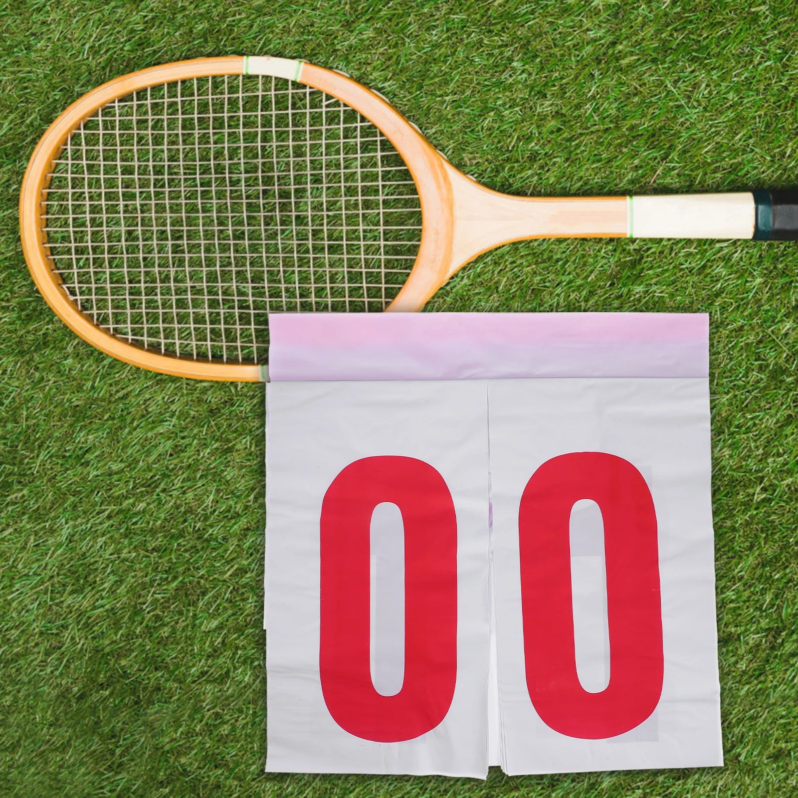 

Premium Waterproof Flip Card 4- Durable Sports Keeper Portable Pvc Desktop Score Recorder Reusable Competition Scoreboard