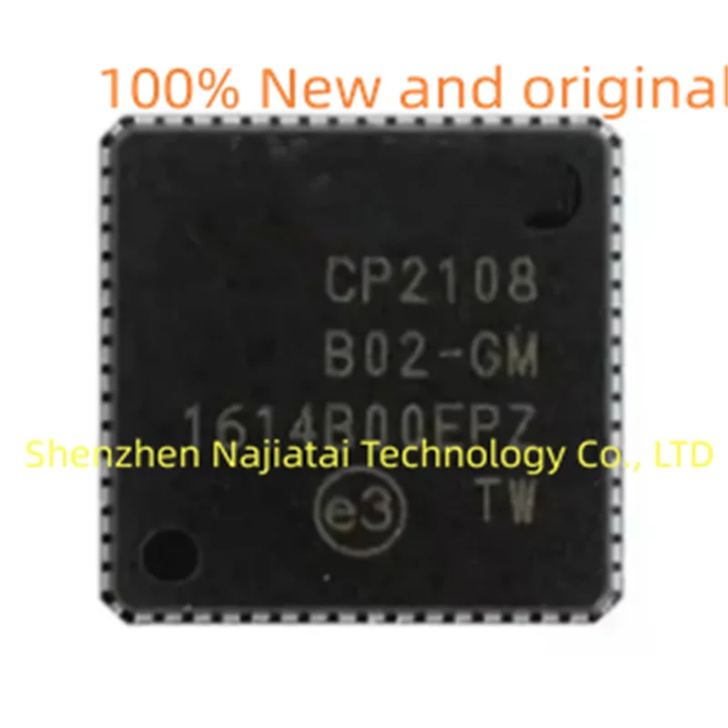 5PCS/LOT 100% New Original CP2108-B02-GM CP2108-B02 CP2108 2108 QFN64 IC Chip