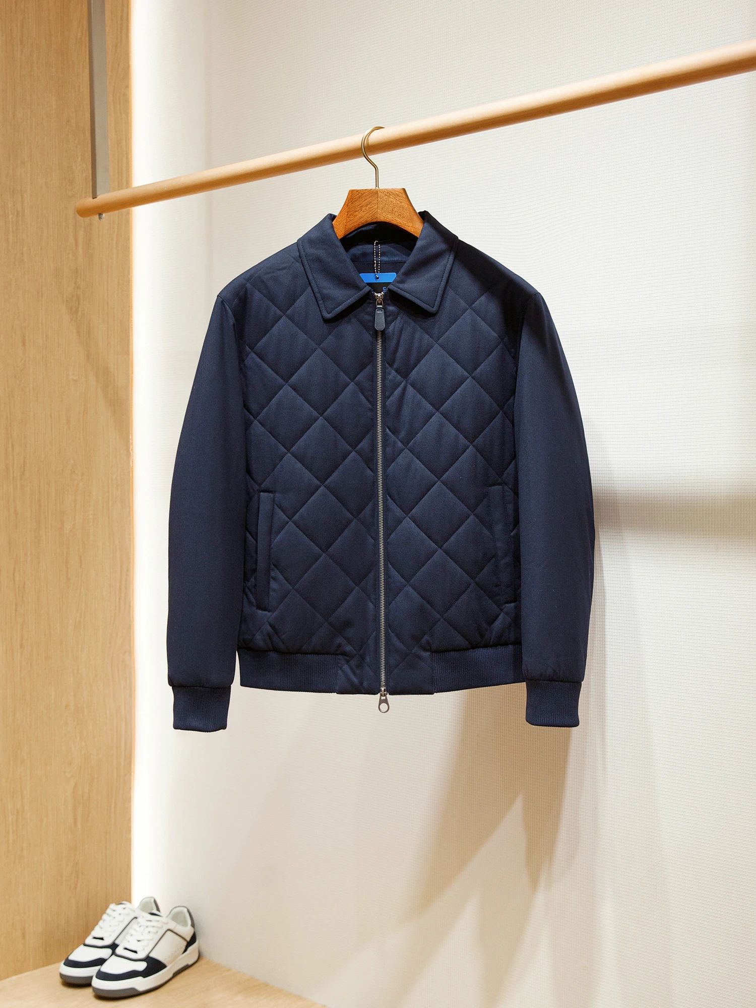 

Итальянское роскошное мужское шерстяное хлопковое пальто, теплое спортивное пальто, осенне-зимнее пальто Faion Urban Sle Thiened Stand Fit